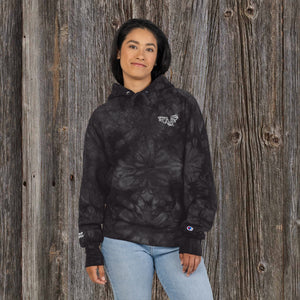 Brand New Limited! Champion® Bat Logo Art Embroidered Tie Dye Sweatshirt