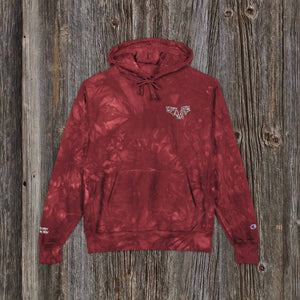 Brand New Limited! Champion® Bat Logo Art Embroidered Tie Dye Sweatshirt