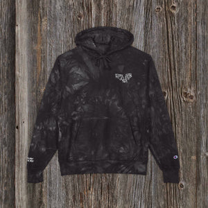 Brand New Limited! Champion® Bat Logo Art Embroidered Tie Dye Sweatshirt